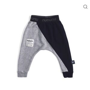 Nununu Kids Gray and Black Joggers